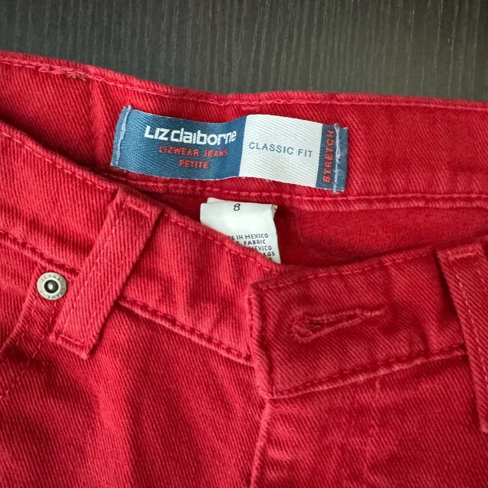 Liz Claiborne Classic Red Jeans